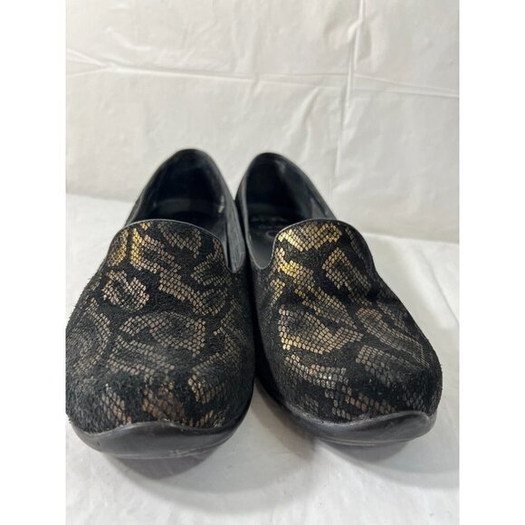 Dansko Olivia women's Bronze Black Snake Suede Slip On Shoes Size 9.5 - Picture 12 of 16